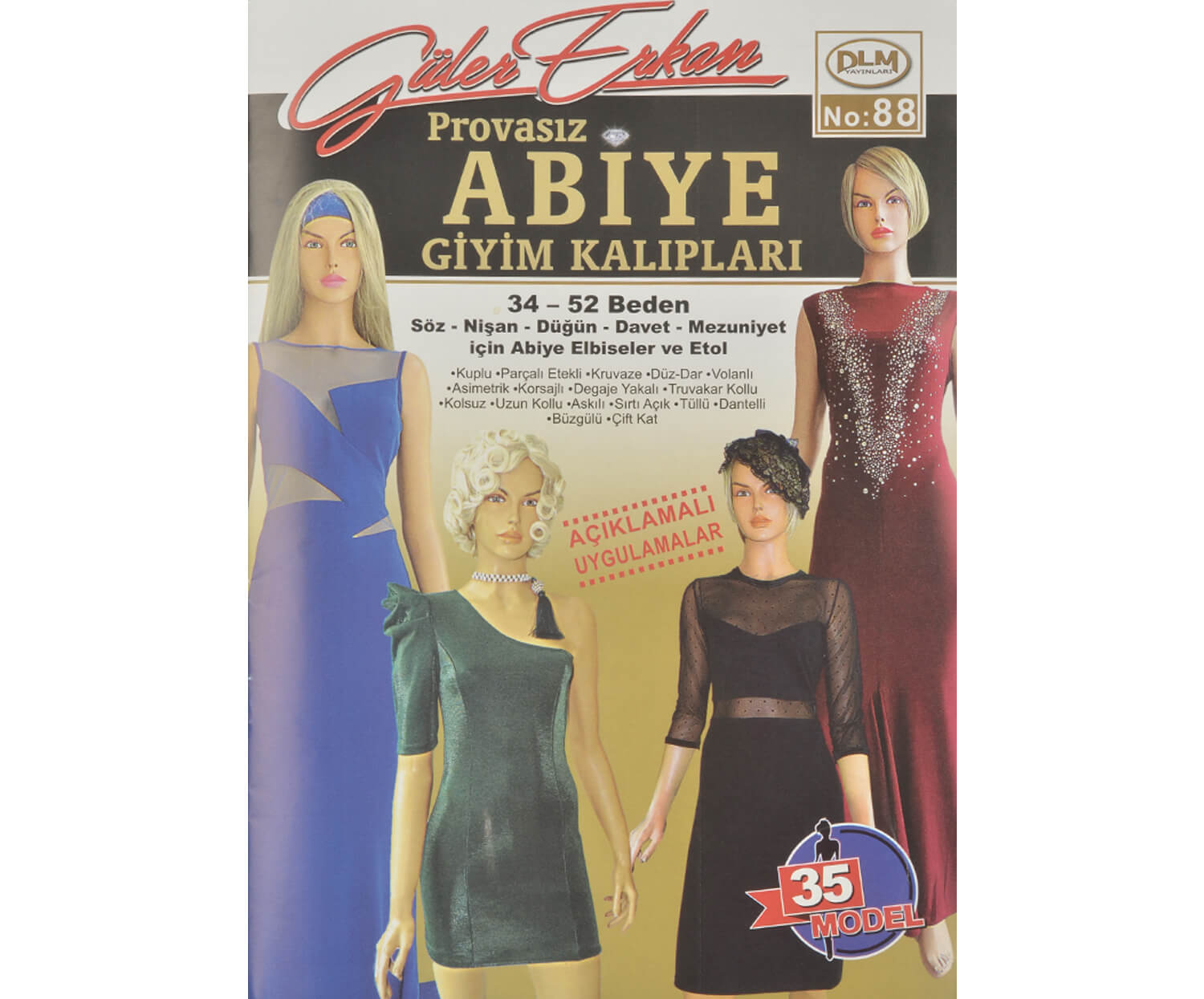 GÜLER ERKAN PROVASIZ GİYİM KALIPLARI NO:88