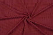 BÜYÜK KAZAYAĞI DESENLİ TİRİL TİRİL TENCEL - FUŞYA