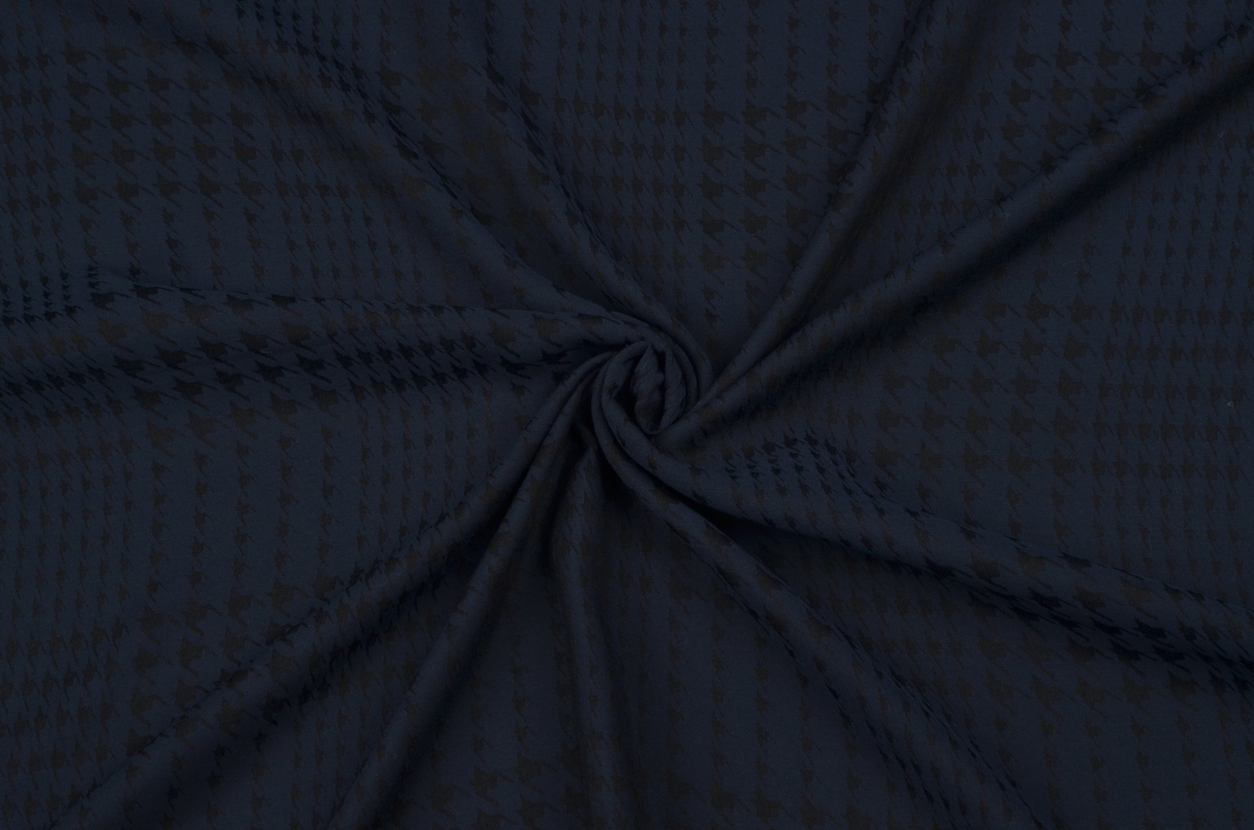 KAZAYAĞI DESENLİ DÖKÜMLÜ VİSKON - KOYU LACİVERT
