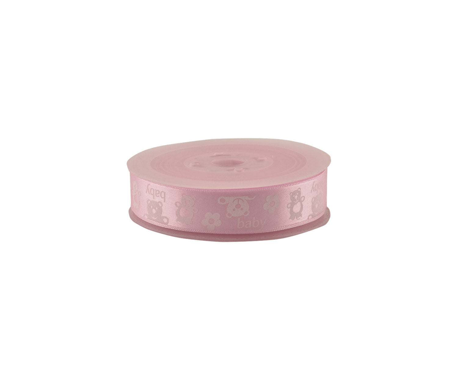 KURDELE BEBE FİGÜRLÜ 2CM - PEMBE