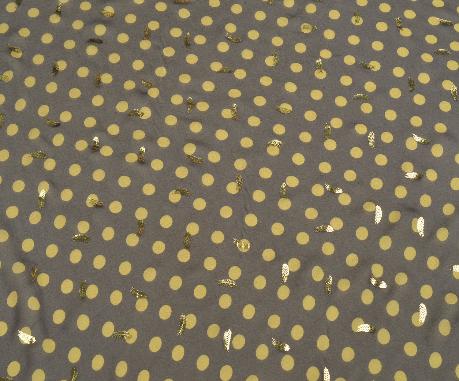 DESENLİ ŞİFON - SİYAH