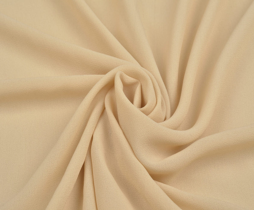 DRAPPED THIN CREPE - BEIGE