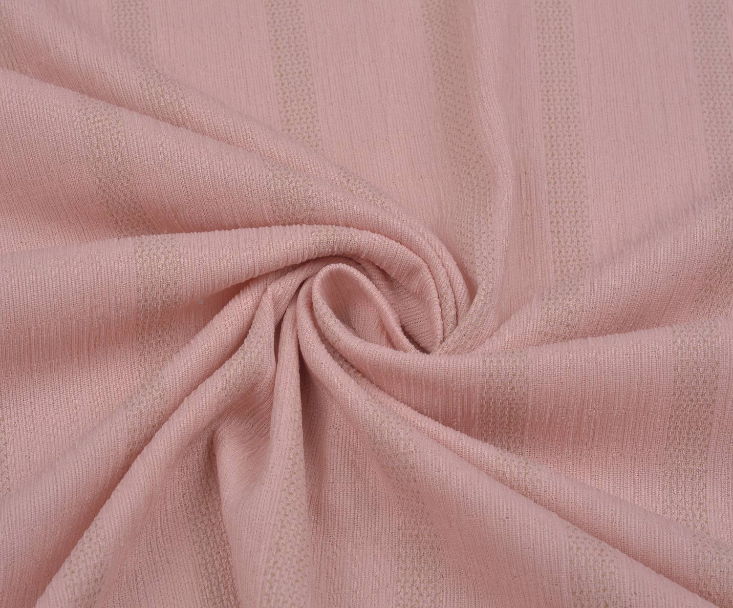 ÇİZGİLİ İNCE ÖRME KUMAŞ - PEMBE
