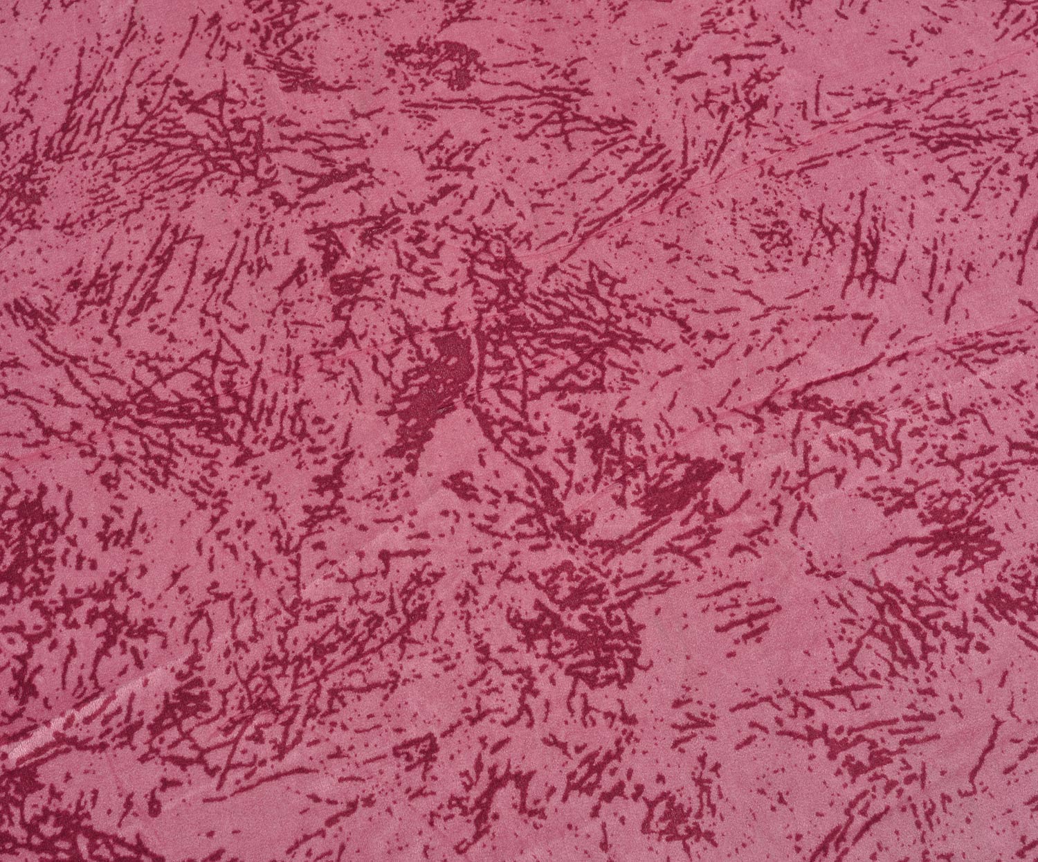 DESENLİ LİKRALI İNCE KADİFE - PEMBE
