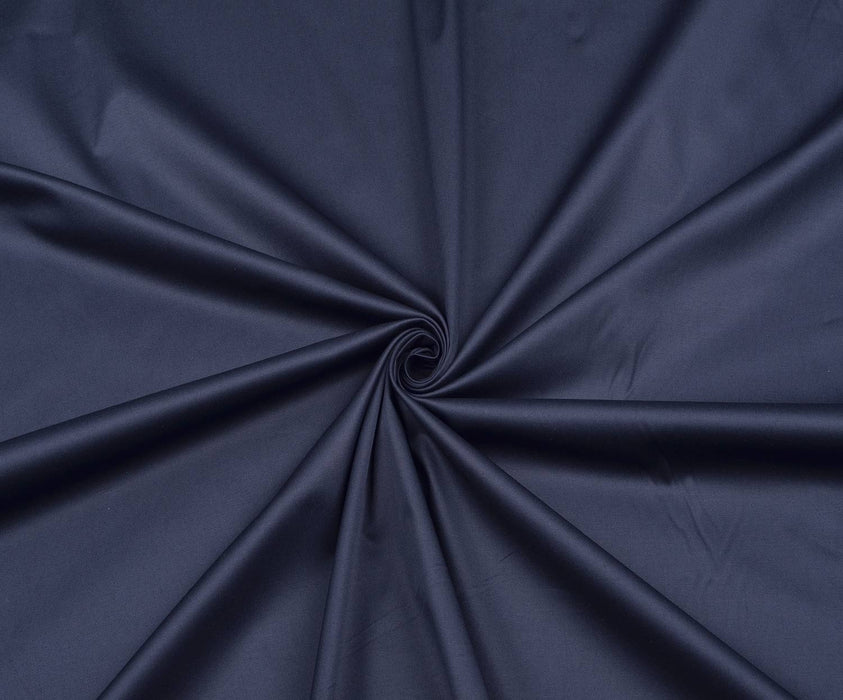 TRENCH COAT COTTON FABRIC - NAVY BLUE