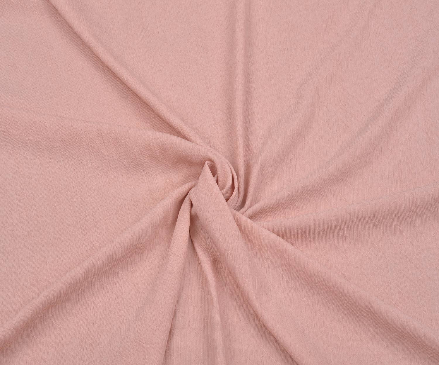 BAKLAVA DESENLİ İNCE ÖRME KUMAŞ - PEMBE