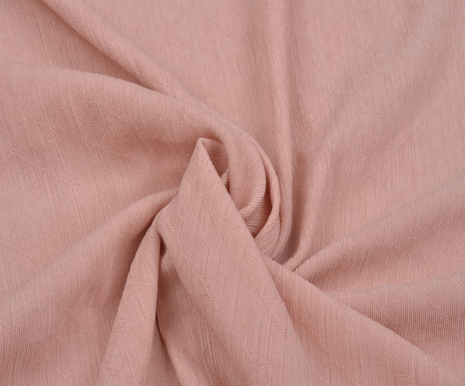 BAKLAVA DESENLİ İNCE ÖRME KUMAŞ - PEMBE
