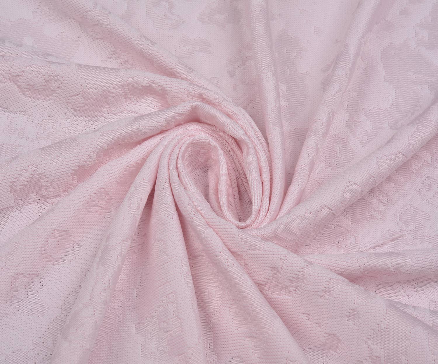 DESENLİ PAMUKLU ÖRME MERSERİZE - PEMBE