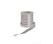 SATEN BASKILI KURDELE - GRİ