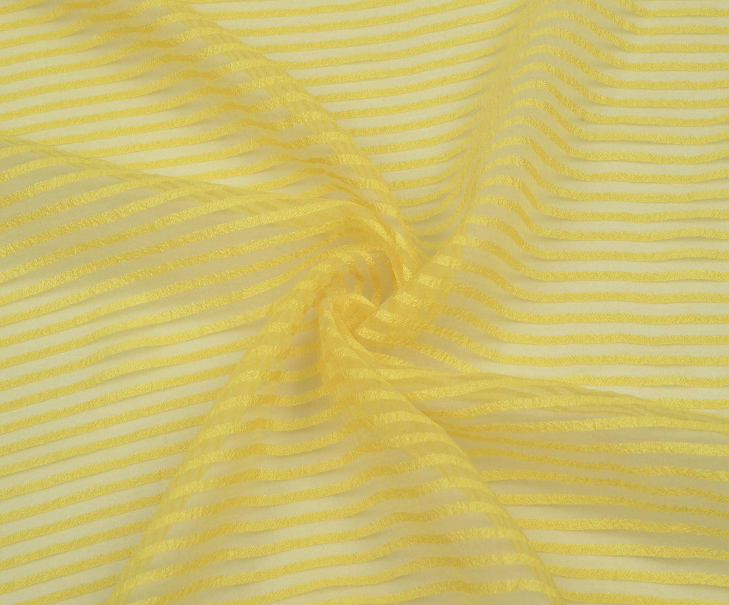 İNCE ŞERİTLİ ORGANZE ŞİFON - SARI