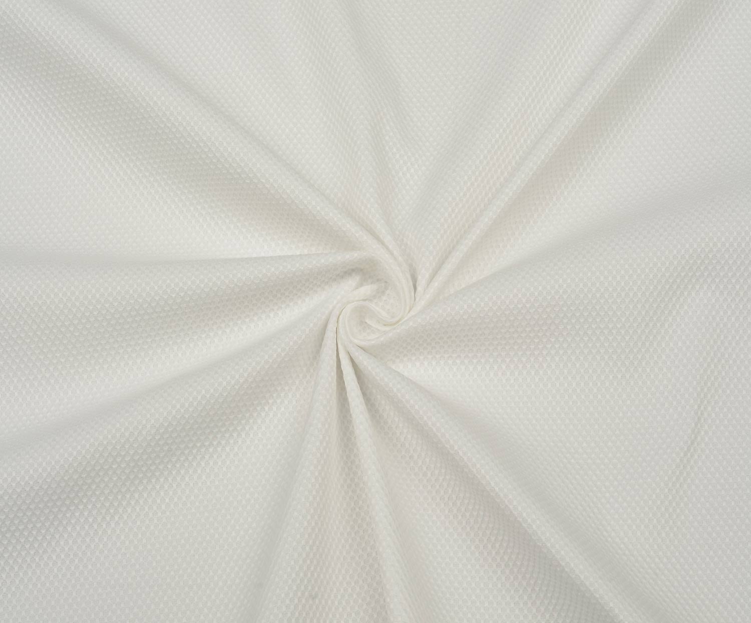 LİKRALI PETEK DESENLİ KUMAŞ - EKRU