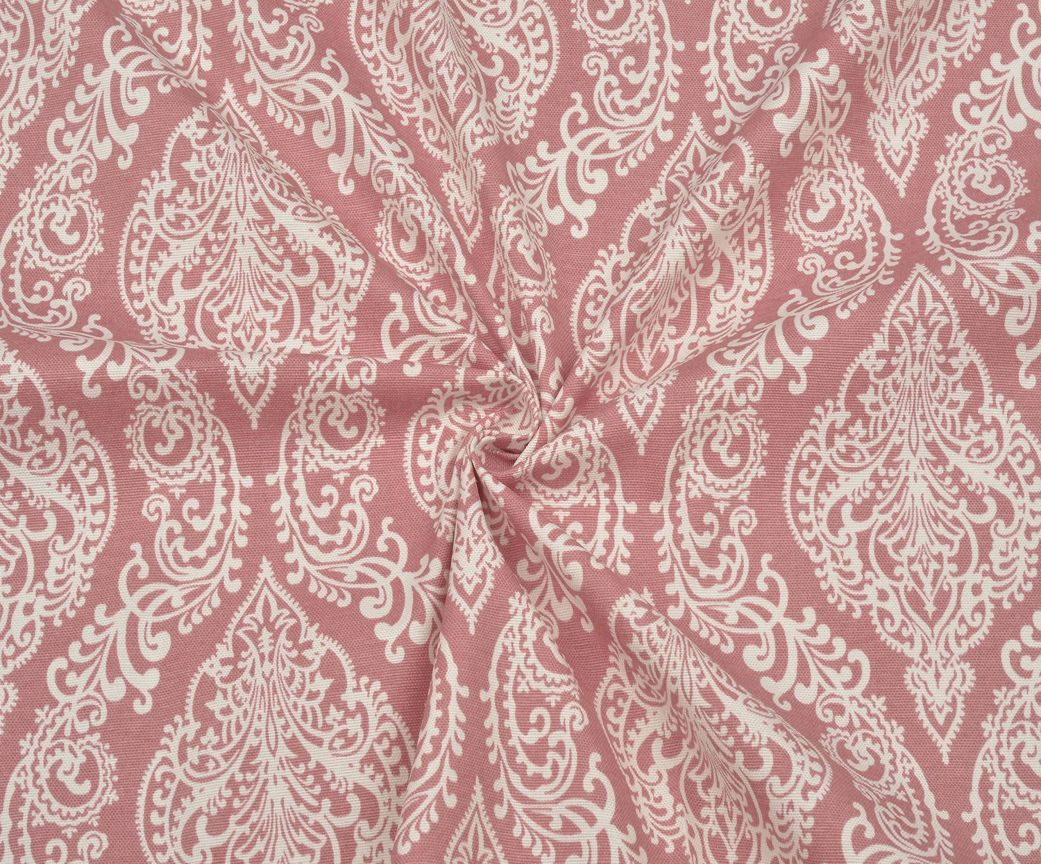 DAMASK DESENLİ DUCK BEZİ KUMAŞ - PUDRA