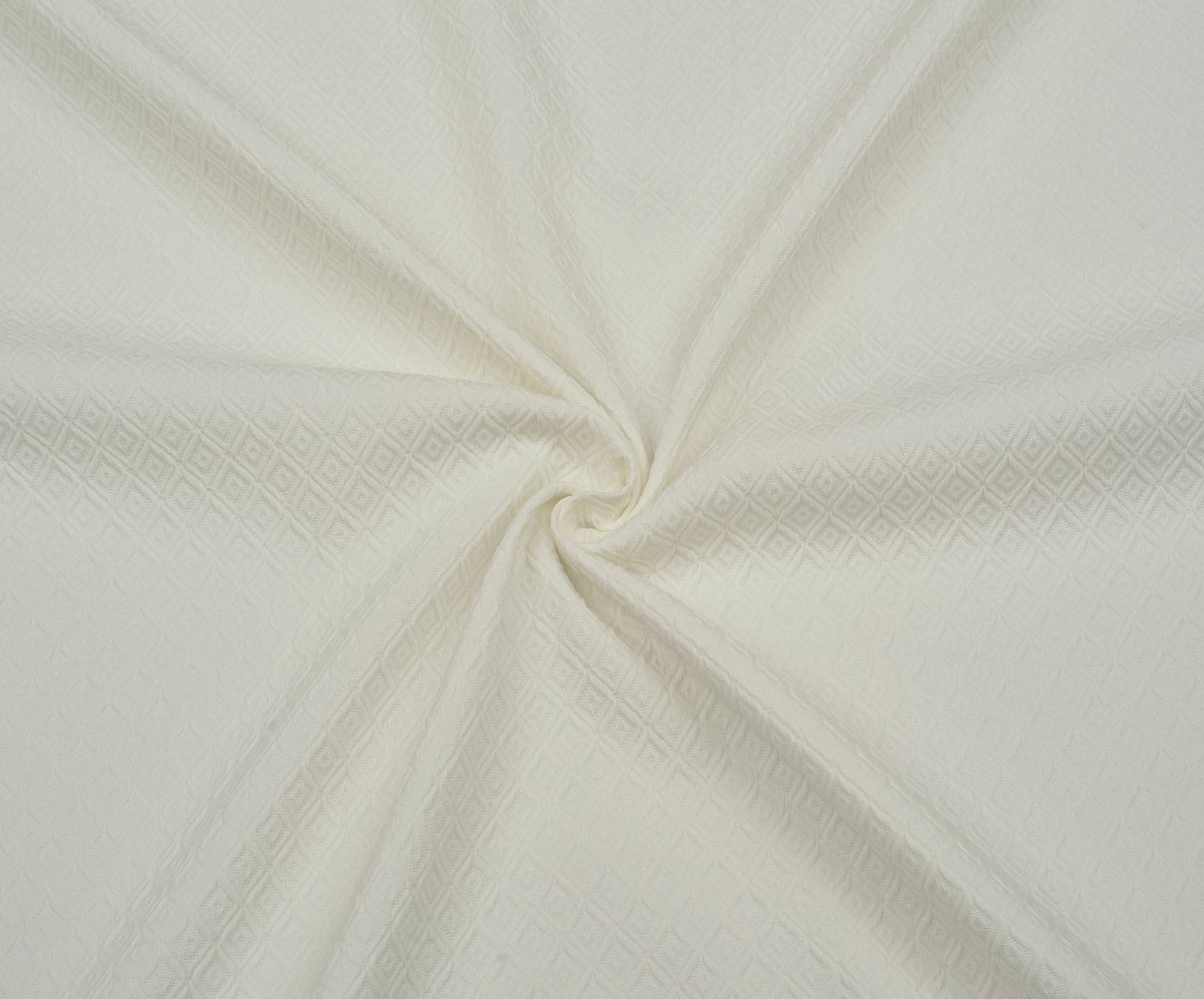 GEOMETRİK DESENLİ LİKRALI JAKAR KUMAŞ - EKRU