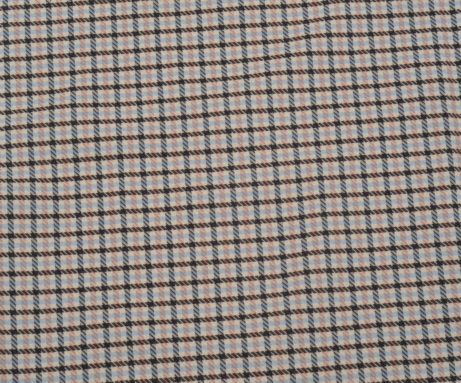Bİ STREÇ EKOSE DESENLİ KUMAŞ - PUDRA