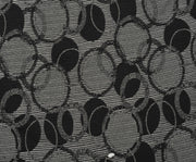 GEOMETRİK DESENLİ SİMLİ ÖRME KUMAŞ - GÜMÜŞ
