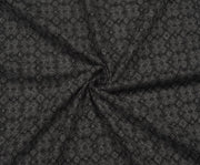 GEOMETRİK DESENLİ YÜN KUMAŞ - ANTRASİT