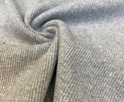 RIB KNIT FABRIC - GRAY