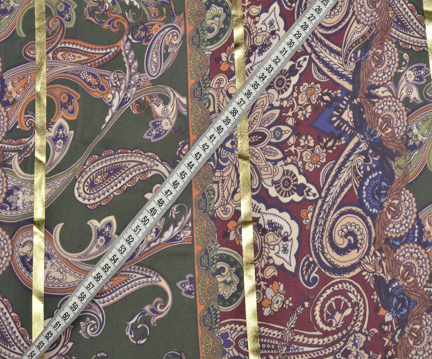 ETNİK DESENLİ ŞİFON KUMAŞ - HARMONİ