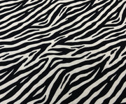 ZEBRA DESEN DİJİTAL BASKI KUMAŞ - SİYAH