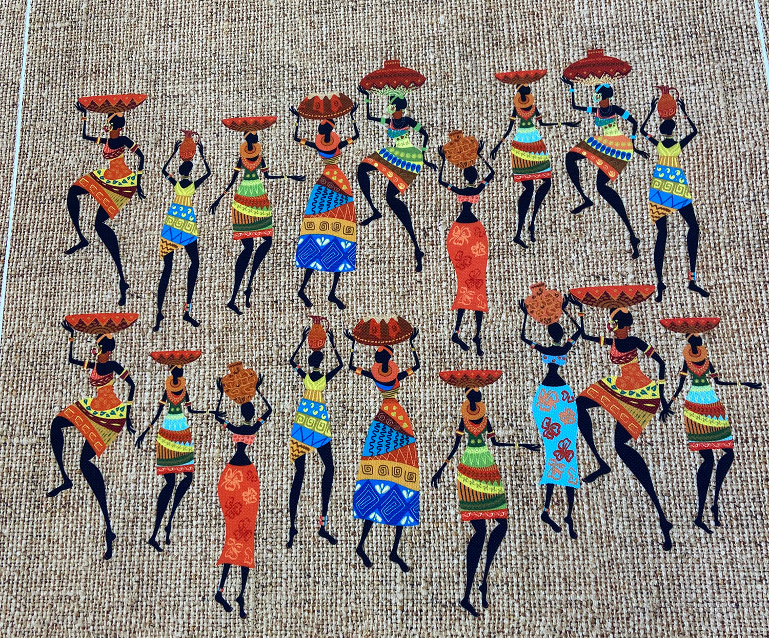 AFRİKALI KIZLAR RUNNER KUMAŞ - BEJ