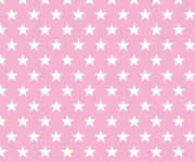 YILDIZ DESENLİ DİJİTAL BASKI KUMAŞ - PEMBE
