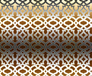 DEGRADE OTTOMAN DİJİTAL BASKI KUMAŞ - KAHVE