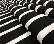 5X2 CM ÇİZGİLİ DİJİTAL BASKI KUMAŞ - SİYAH