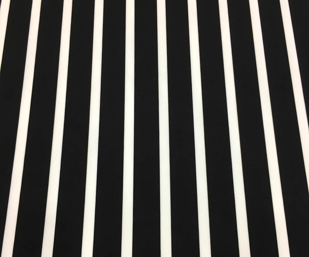 5X2 CM ÇİZGİLİ DİJİTAL BASKI KUMAŞ - SİYAH