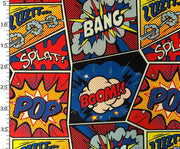 ÇİZGİ ROMAN POP ART DESENLİ DİJİTAL BASKI KUMAŞ - HARMONİ