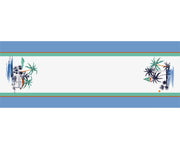 SEASİDE HAWAİİ DESENLİ DİKİŞSİZ RUNNER KUMAŞ - MAVİ
