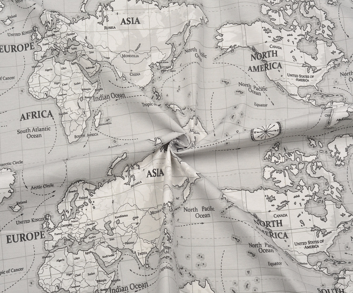 HARİTA PANAMA KETENİ - GRİ