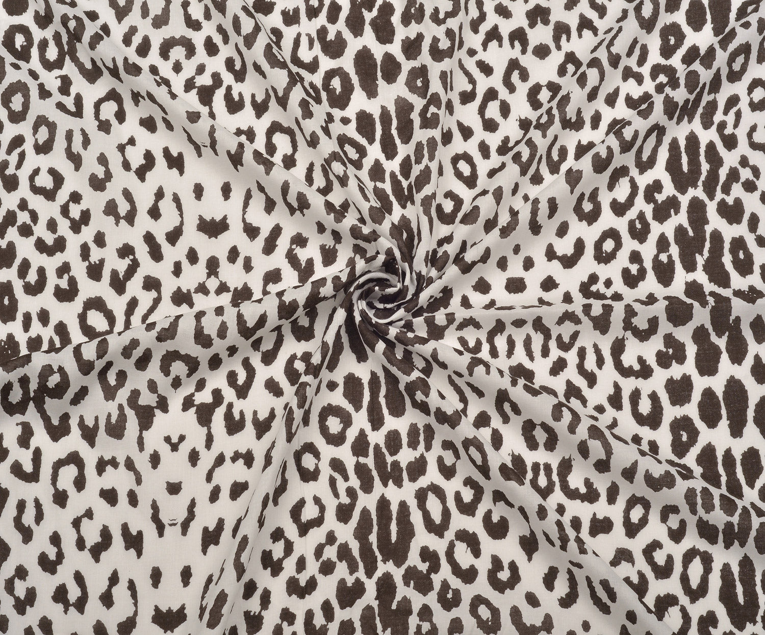 LEOPAR DESENLİ VUAL KUMAŞ - KAHVE