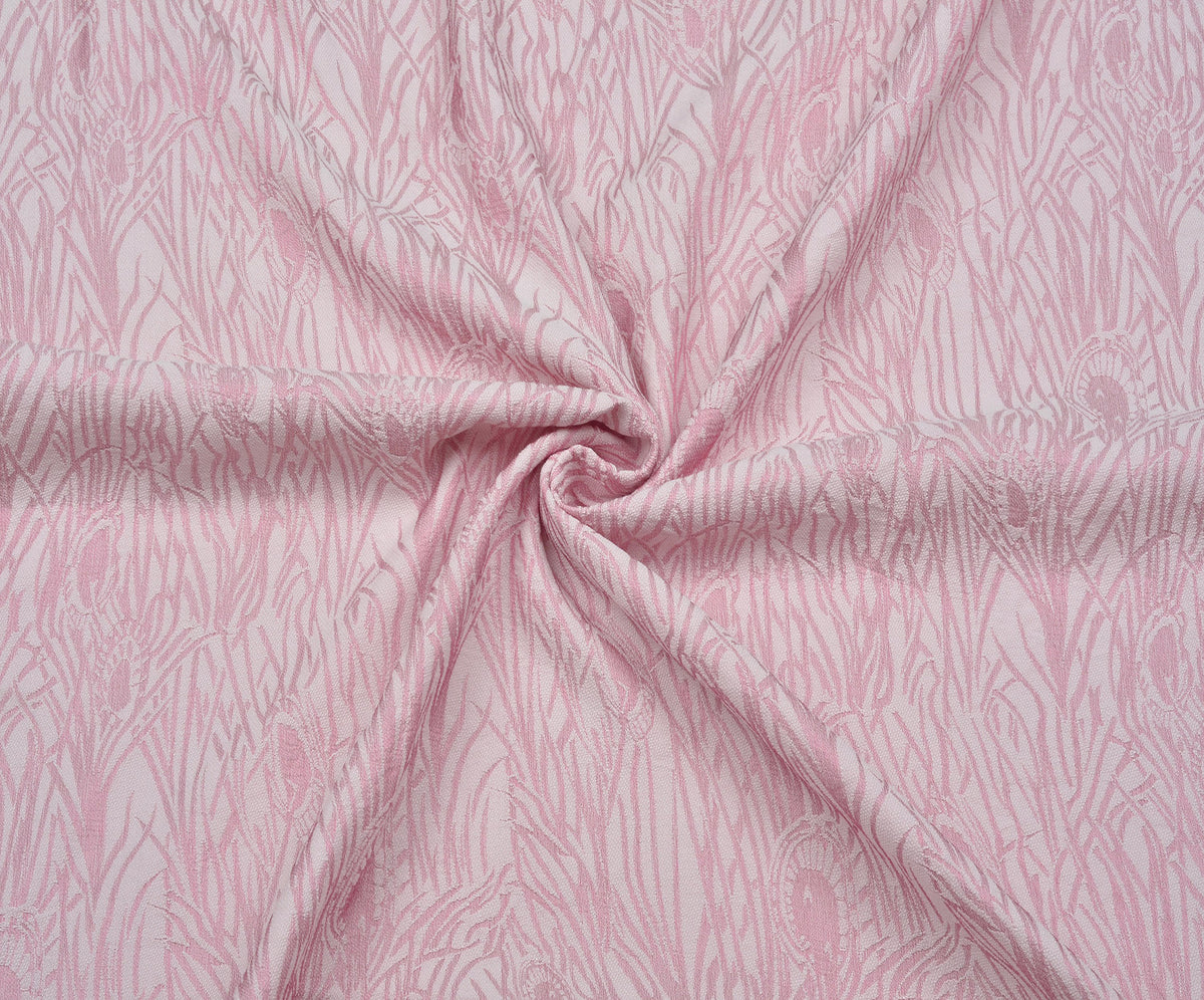 DESENLİ JAKAR KUMAŞ - PEMBE