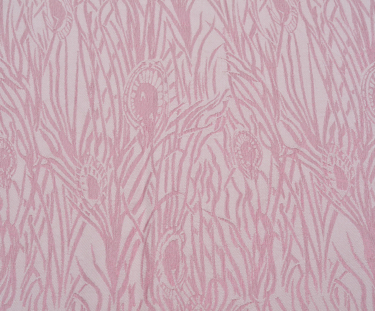 DESENLİ JAKAR KUMAŞ - PEMBE