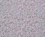 PAPATYA DESENLİ KETEN KUMAŞ - PEMBE