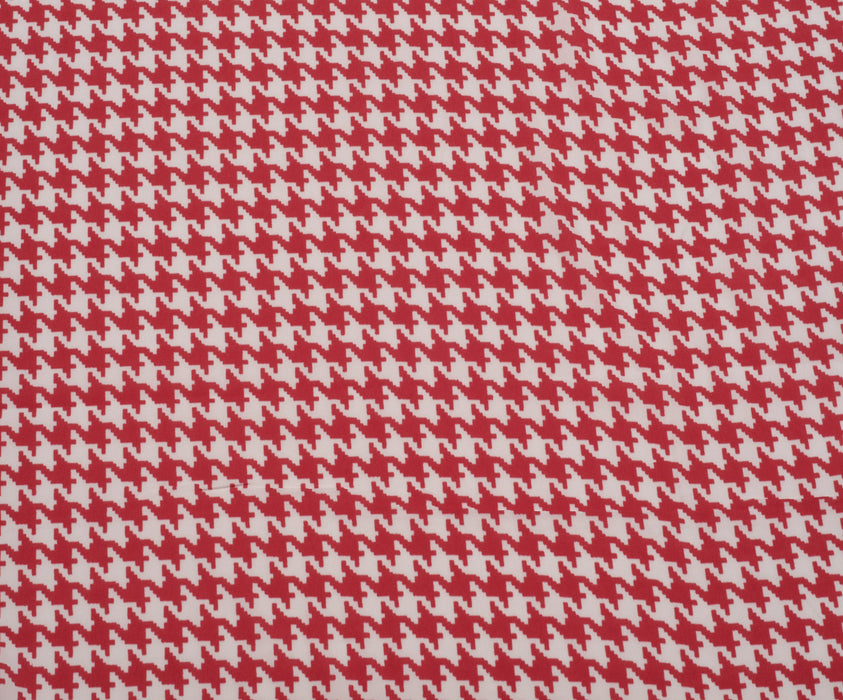 HOSPITAL PATTERNED CREPE FABRIC - RED