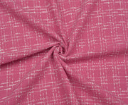 EKOSE DESENLİ TÜVİT ŞANEL KUMAŞ - PEMBE