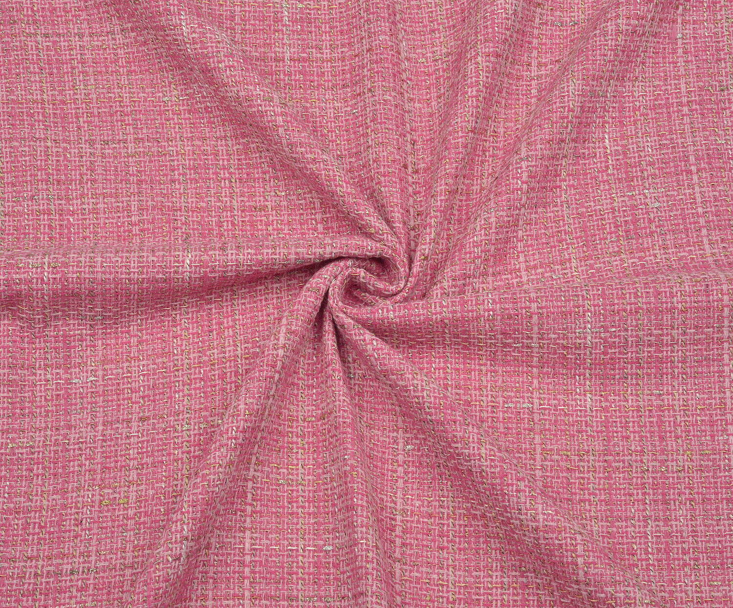 TÜVİT DESENLİ ŞANEL KUMAŞ - ŞEKER PEMBE