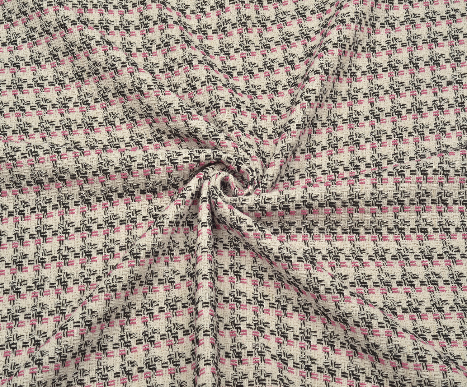 TÜVİT DESENLİ ŞANEL KUMAŞ - PEMBE