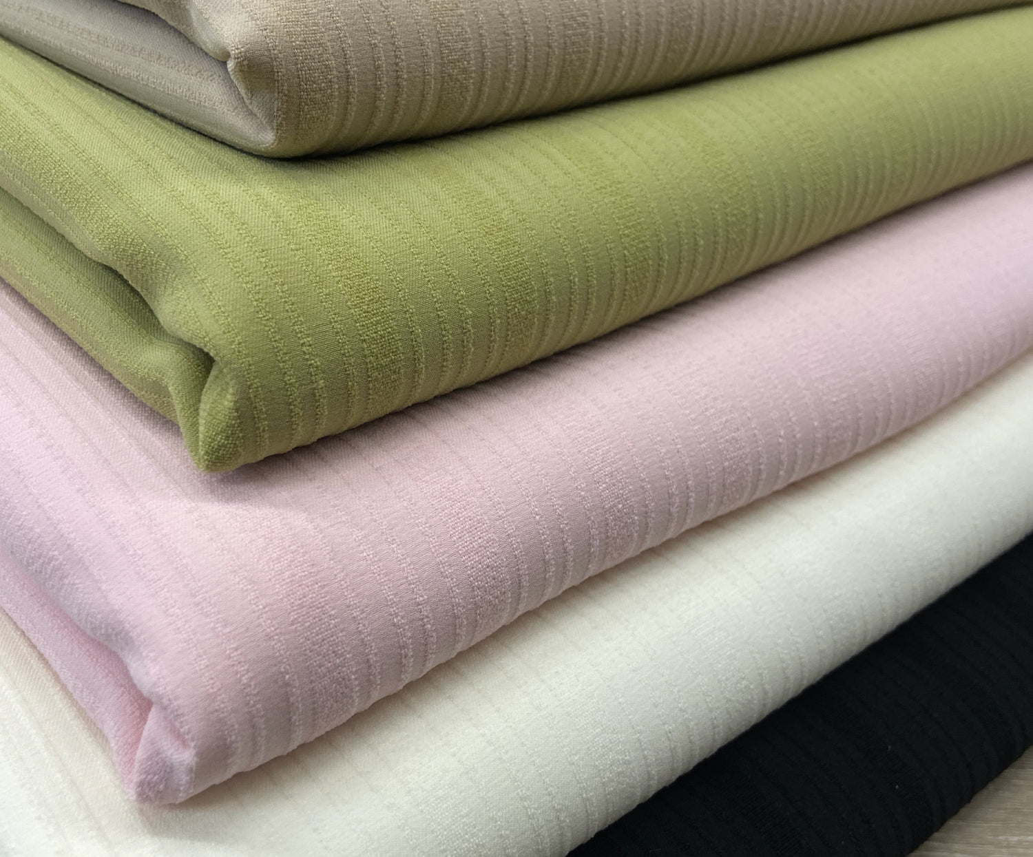 LİKRALI FİTİLLİ DESENLİ KUMAŞ - PEMBE