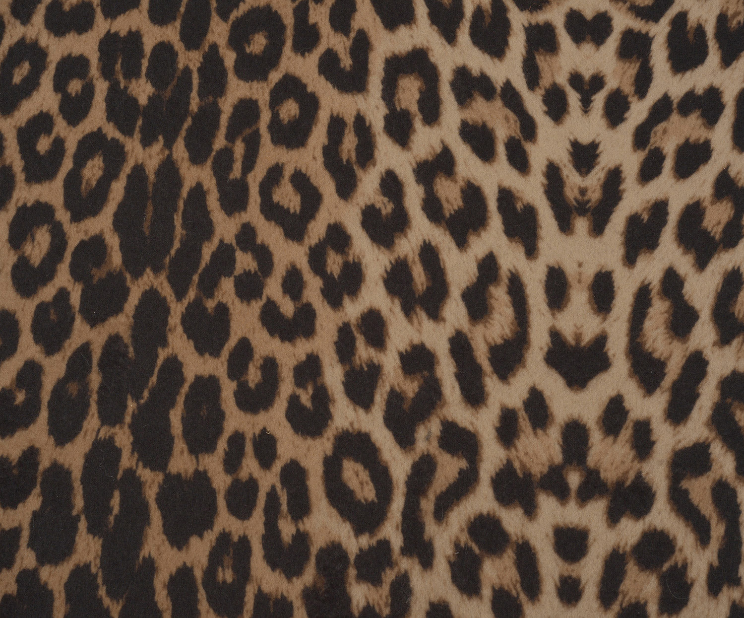LEOPAR DESENLİ ANGORA KUMAŞ - KAHVE