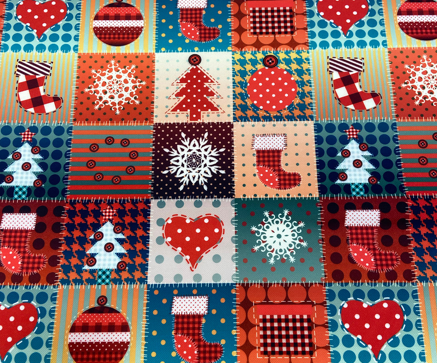 YILBAŞI PATCHWORK DİJİTAL BASKI KUMAŞ - HARMONİ
