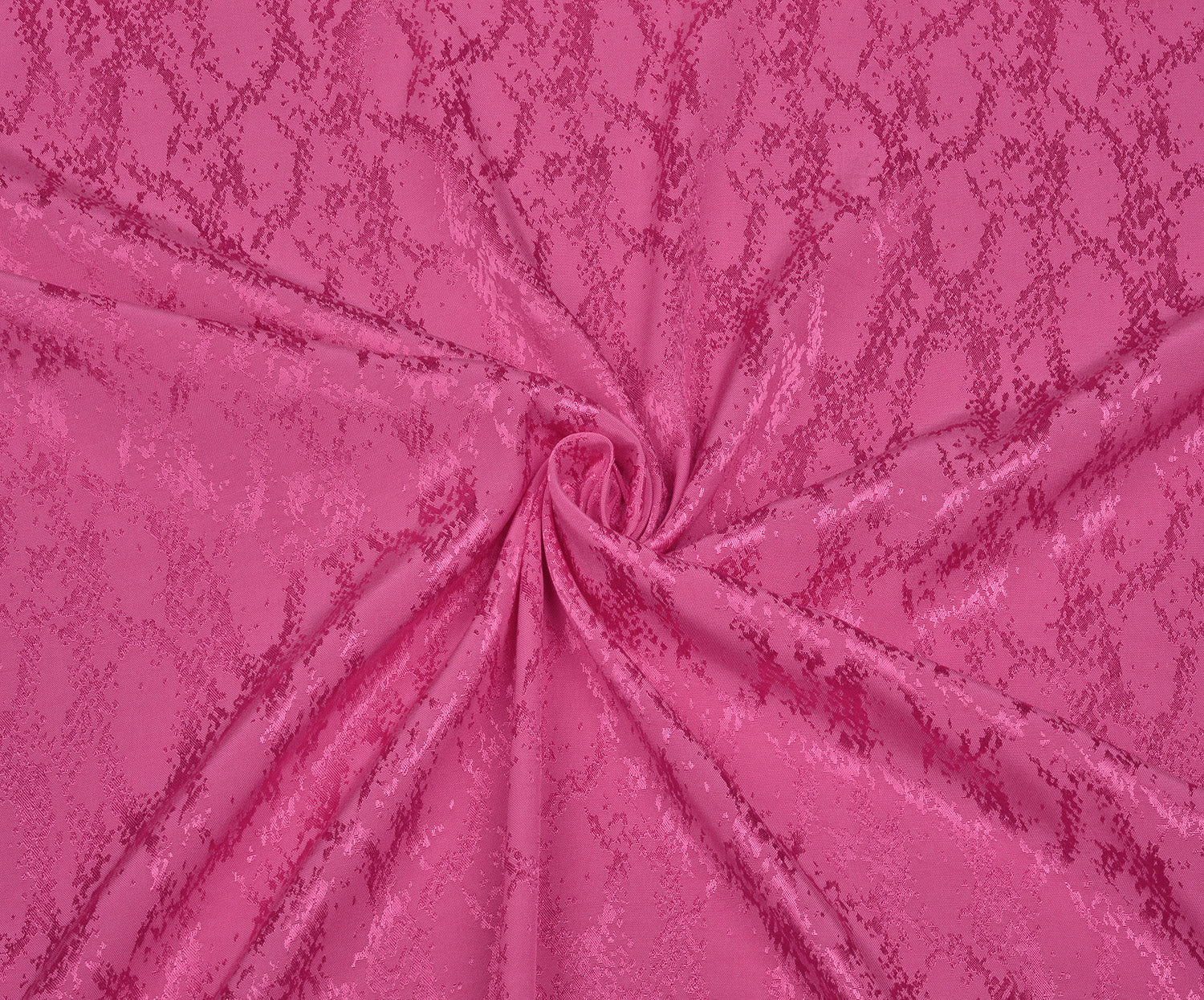 YILAN DESENLİ VİSKON SATEN KUMAŞ - ŞEKER PEMBE