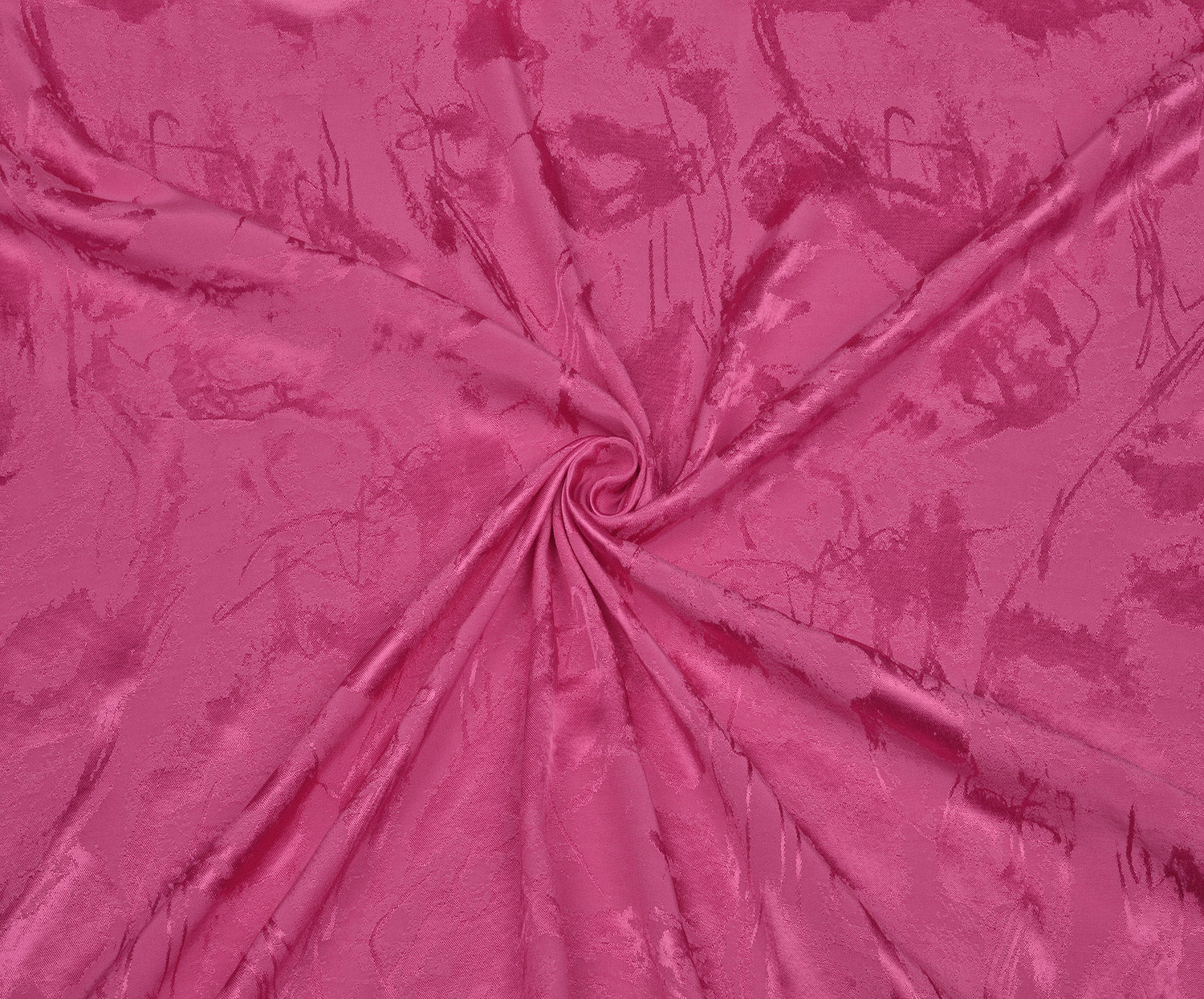 DESENLİ VİSKON SATEN KUMAŞ - ŞEKER PEMBE