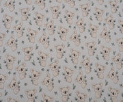 KOALA DESENLİ POLAR KUMAŞ - GRİ