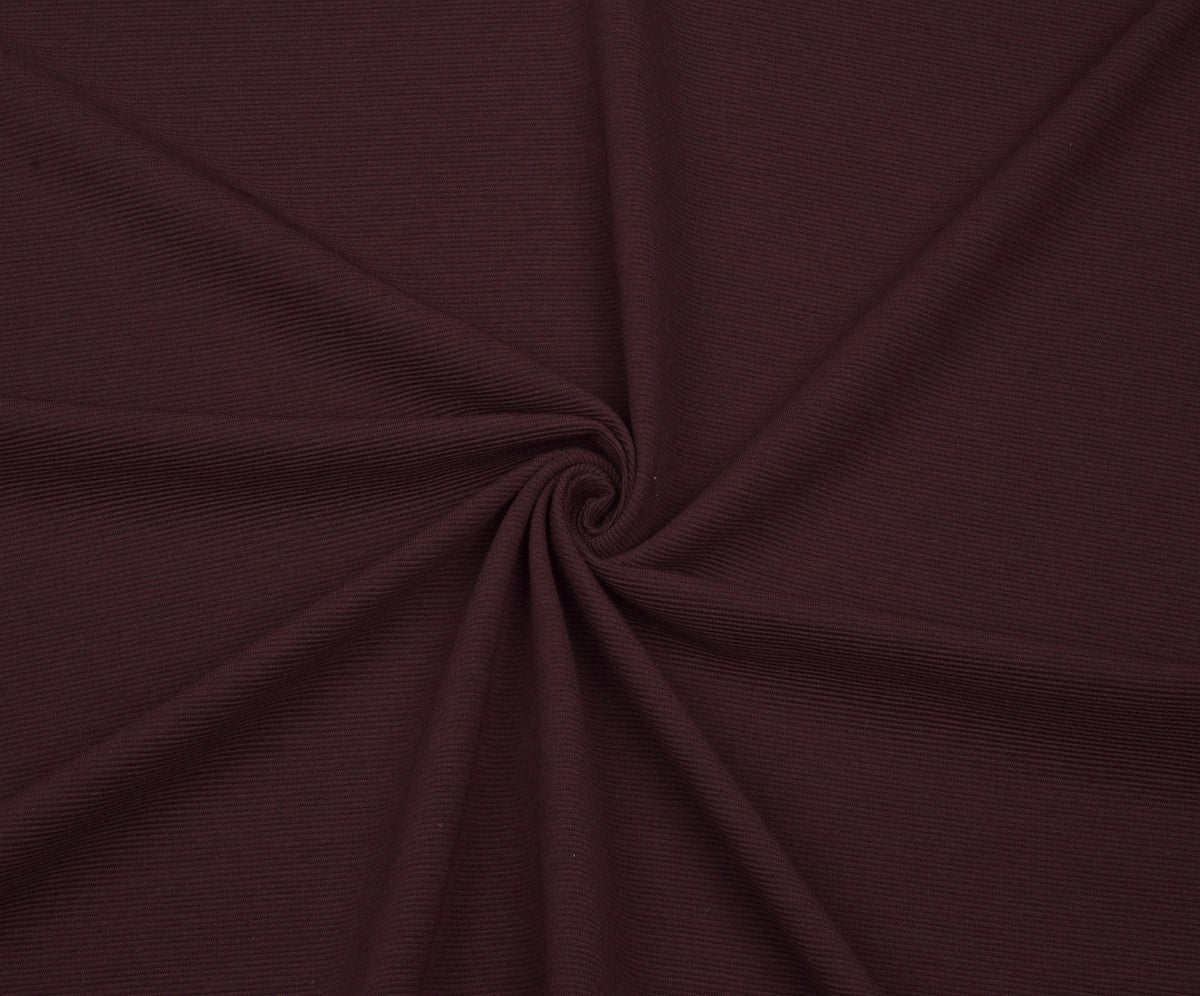 ÇİZGİLİ ÖRME KUMAŞ - BORDO