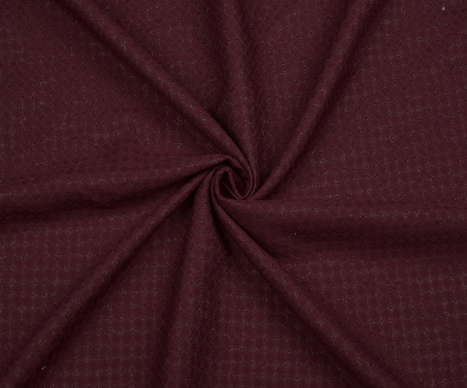 KABARTMA DESENLİ LİKRALI KUMAŞ - BORDO