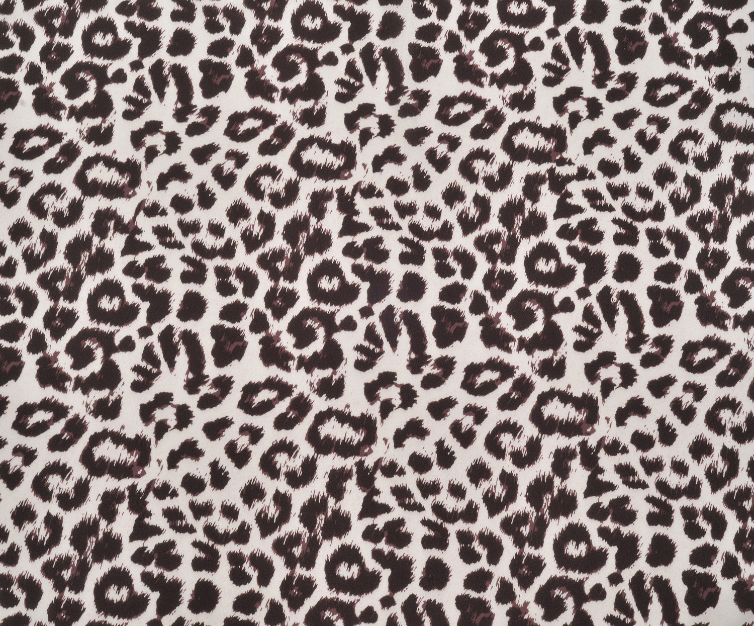 LEOPAR DESENLİ SATEN KUMAŞ - KAHVE
