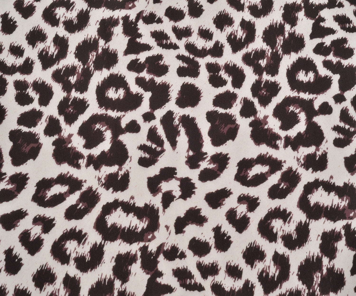 LEOPAR DESENLİ SATEN KUMAŞ - KAHVE