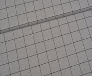 ÇİZGİLİ EKOSE DESENLİ KUMAŞ - GRİ